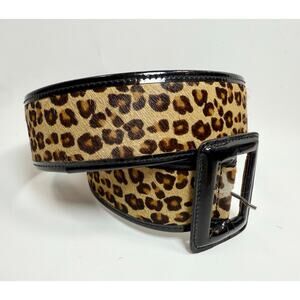 Gerard Darel Leopard Pony Hair Belt $450 size S